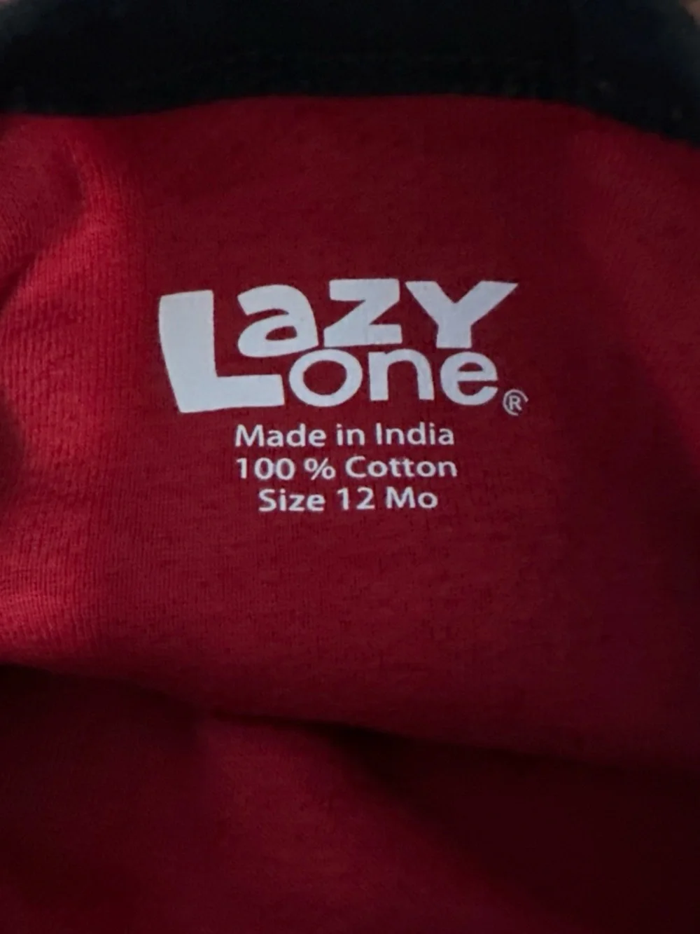 Lazy One Red and Black Buffalo Plaid Moose One-Piece